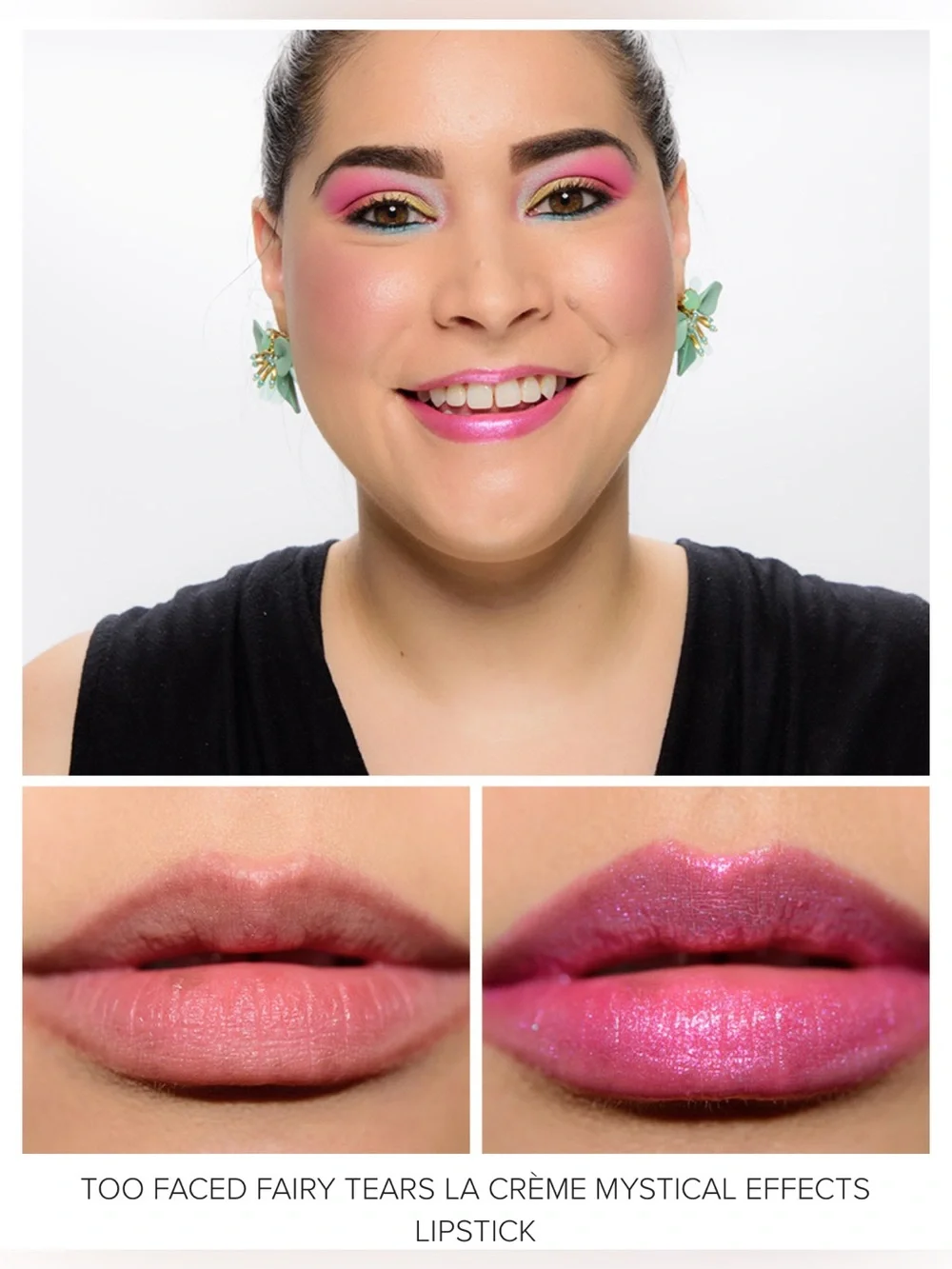 NIB Too Faced Fairy Tears La Crème Mystical Effects Lipstick